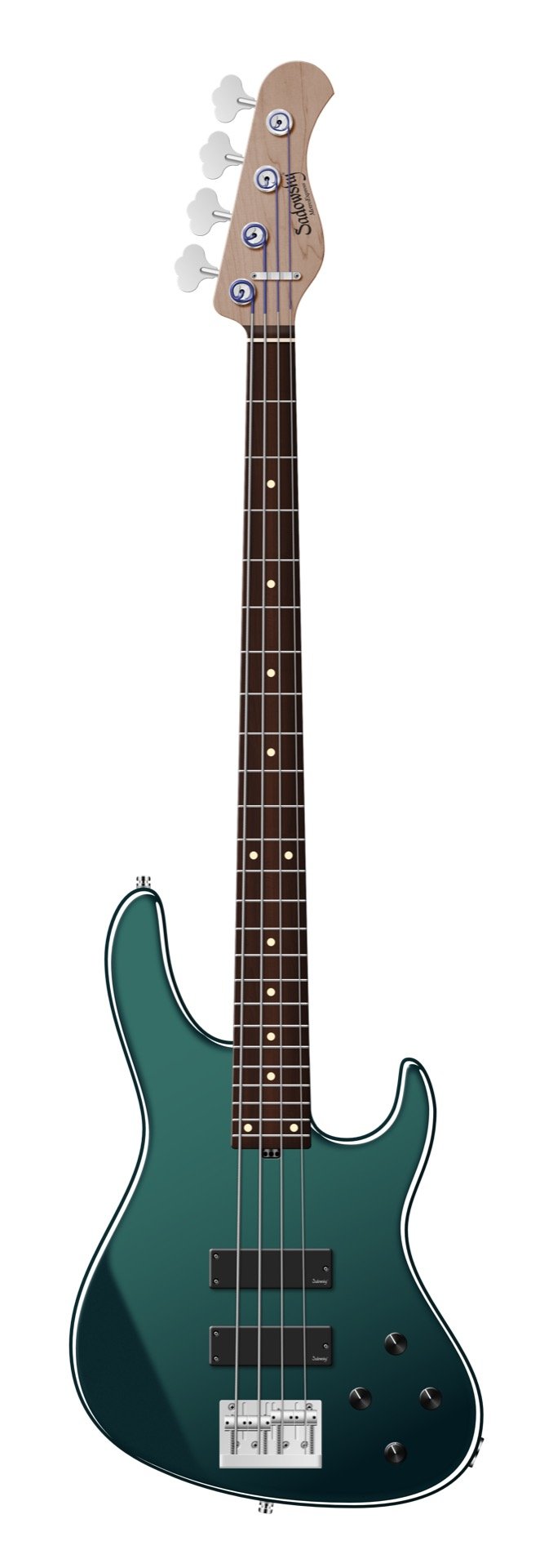MetroExpress 24-Fret Modern Bass 4-String Sherwood Green Metallic